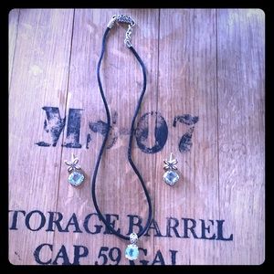 John Hardy Blue Topaz Necklace and Earrings